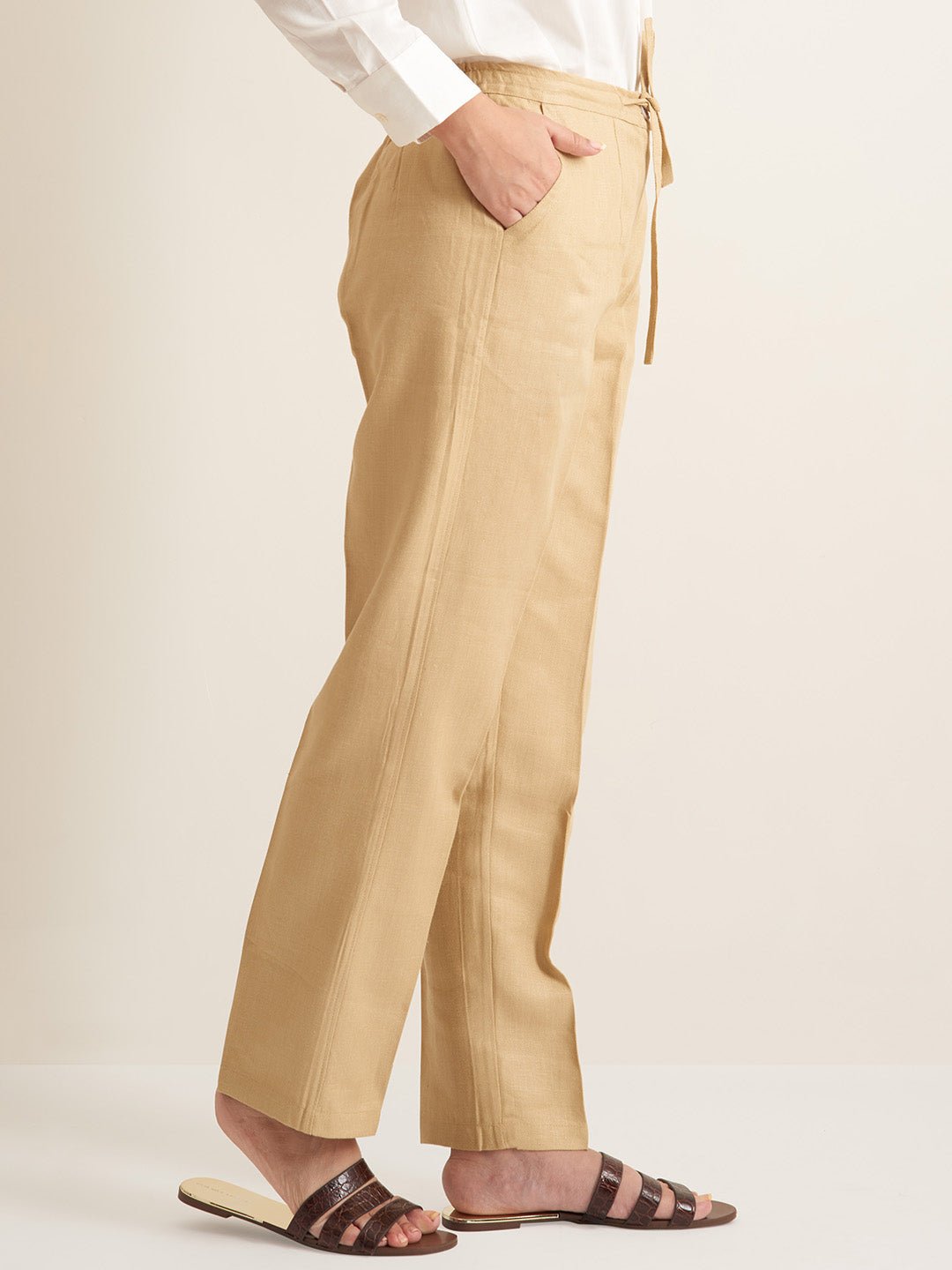 Herringbone Linen pant - Suspire