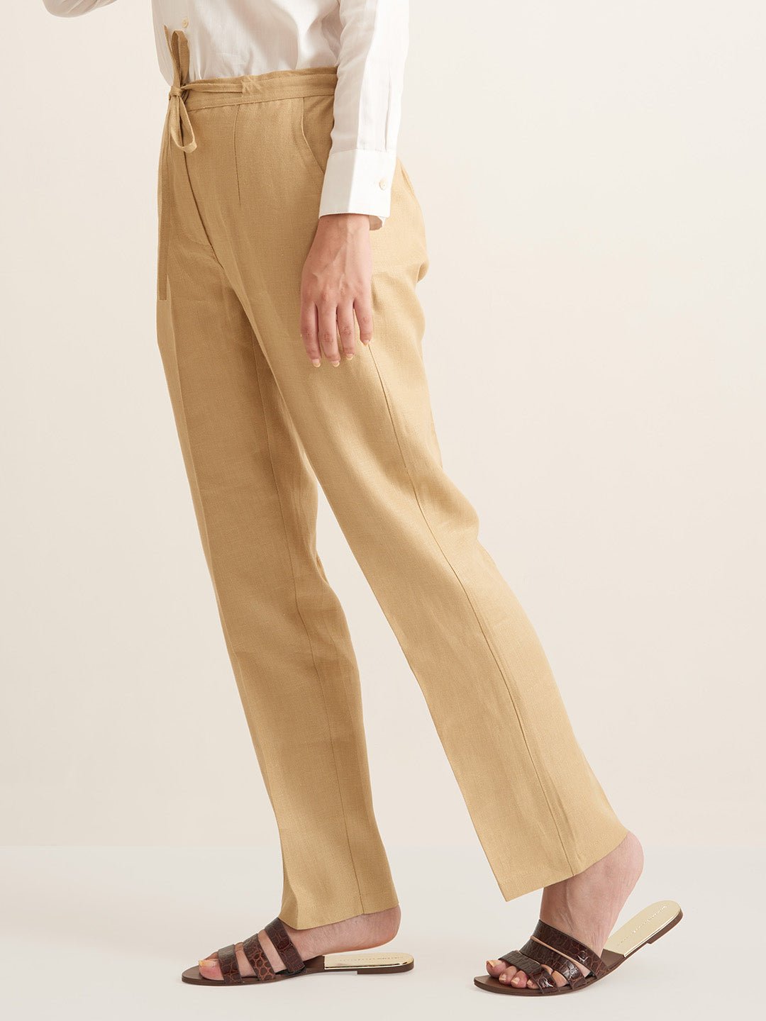 Herringbone Linen pant - Suspire