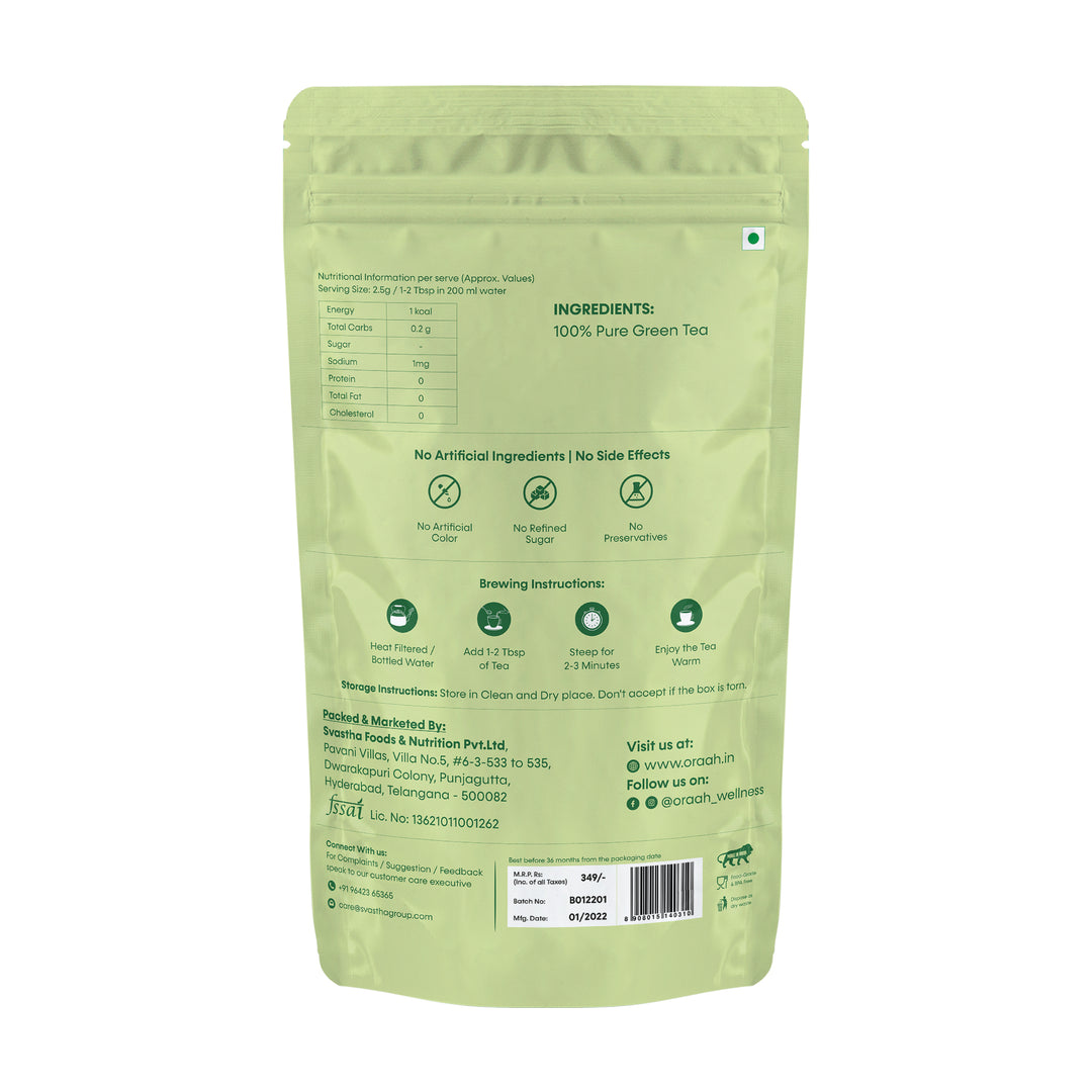 Oraah Himalayan Green Tea ( 100% Pure Leaves )