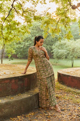 Hopeful soul long detachable dress in linen