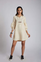 B Label Horizon Lego-mutton Shirt Dress