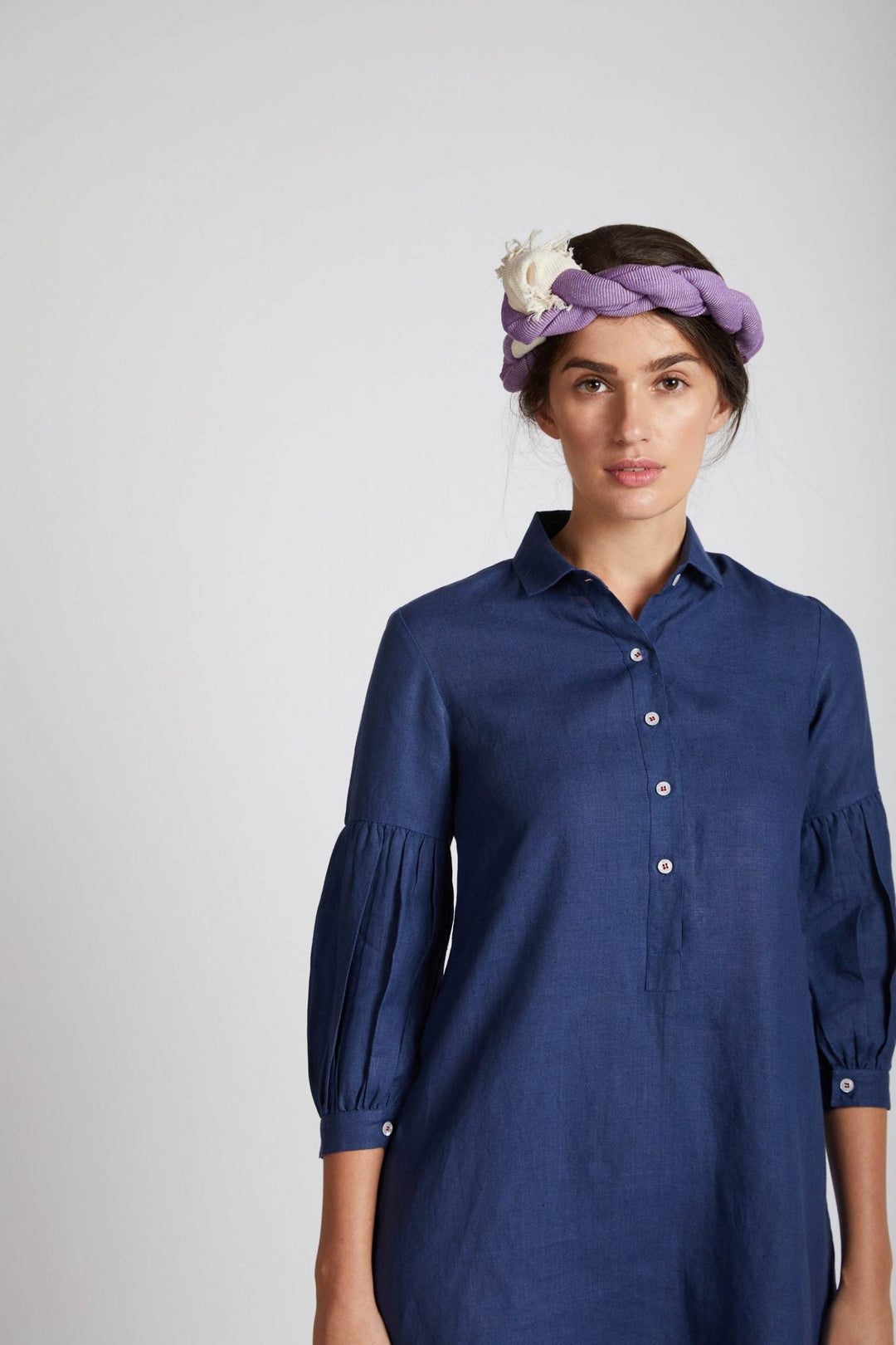 Horizon Lego-mutton Shirt Dress - Suspire