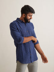 Patrah Indigo Waves shirt