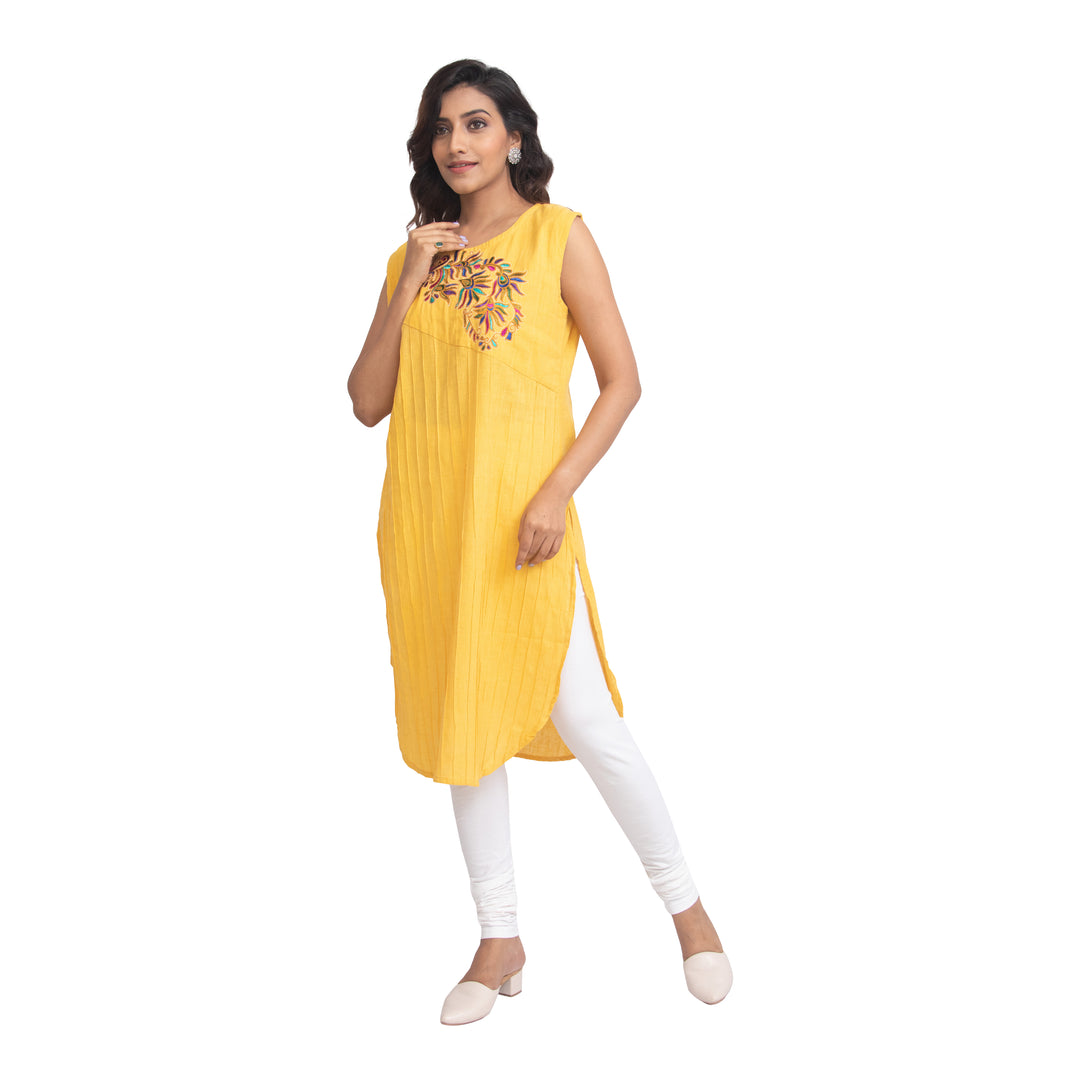 Agati Design Rati Yellow Kurti