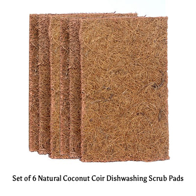 Coconut Coir Scrub And Probiotic Dishwash Bar (90 grams) - Exclusive Combo